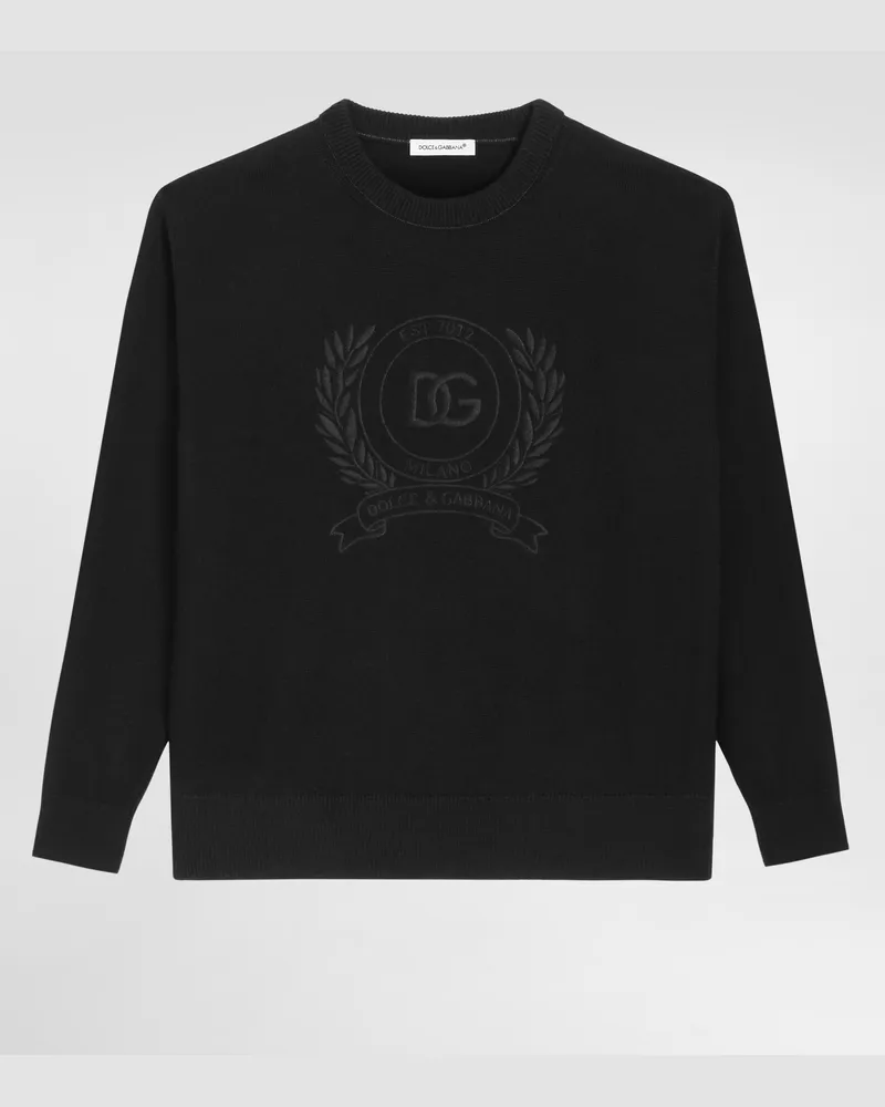 Dolce & Gabbana Smooth Knit Pullover - Mann Collection Schwarz Black