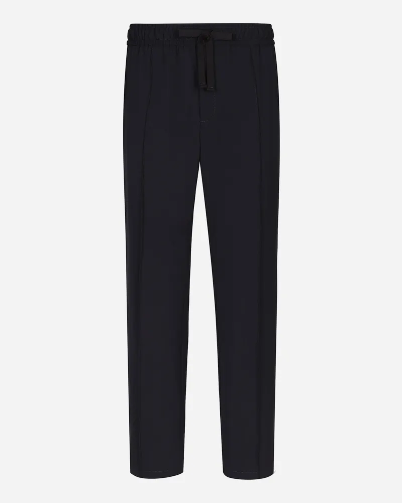Dolce & Gabbana Jogginghose Aus Twill - Mann Hosen Und Shorts Blau Blau
