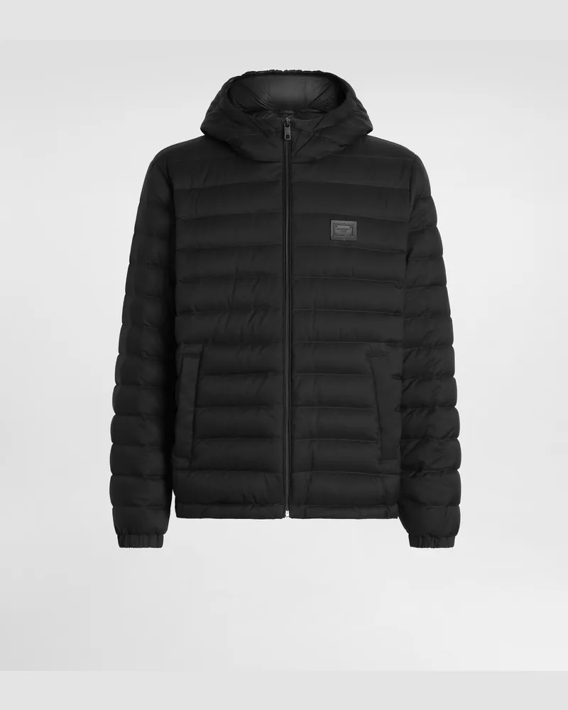 Dolce & Gabbana Hooded Padded Jacket - Mann Mäntel Und Jacken Schwarz Black