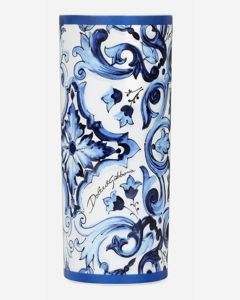 Dolce & Gabbana Cylindrical Porcelain Vase - Vasen Multicolor Multicolor