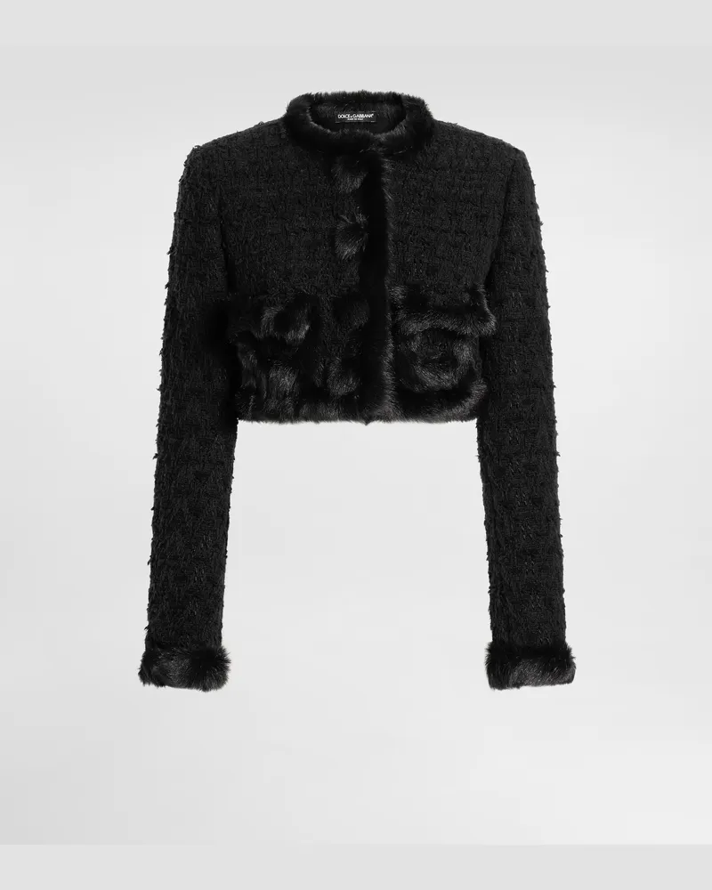 Dolce & Gabbana Single-breasted Mat Jacket - Frau Mäntel Und Jacken Schwarz Black