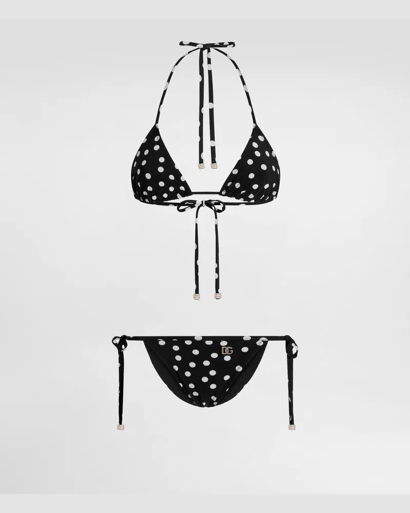 Dolce & Gabbana Triangel-bikini Punkteprint - Frau Bademode Drucken Drucken