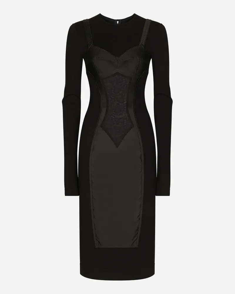 Dolce & Gabbana Midi-kleid Aus Pailletten - Frau Kleider Schwarz Viskose Schwarz