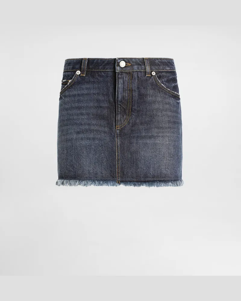 Dolce & Gabbana Jeans-minirock - Frau Denim Mehrfarbig Mehrfarbig