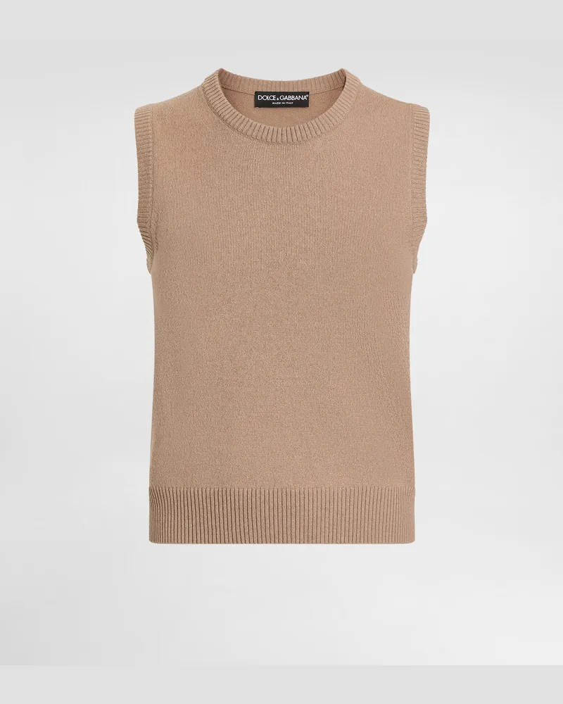 Dolce & Gabbana Pullover Aus Kaschmir - Frau Strickwaren Braun Braun