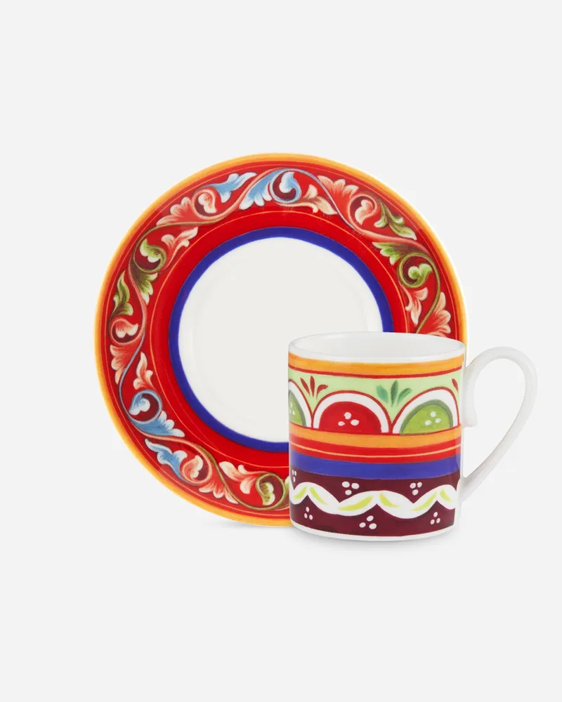 Dolce & Gabbana Fine Porcelain Espresso Set - Espressotassen Mehrfarbig Mehrfarbig