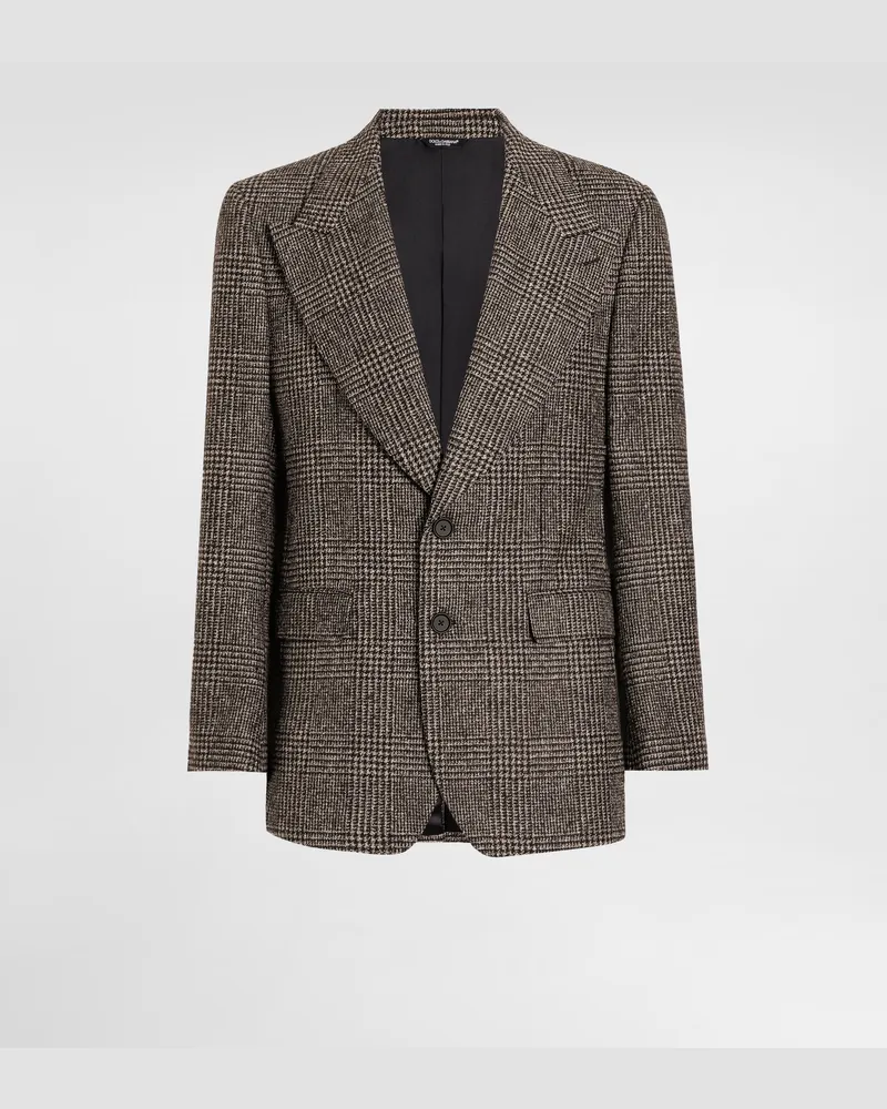 Dolce & Gabbana Glen Plaid Single-breasted Jacket - Mann Anzüge Und Blazer Multicolor Alpaka Multicolor