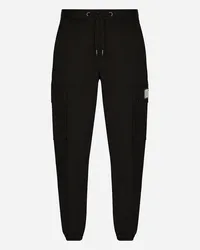 Dolce & Gabbana Cargohose Baumwollstretch Schwarz