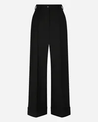 Dolce & Gabbana Culotte-Hose aus Twill Schwarz