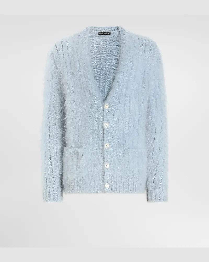 Dolce & Gabbana Cardigan Aus Mohair - Mann Strickwaren Grau Grau