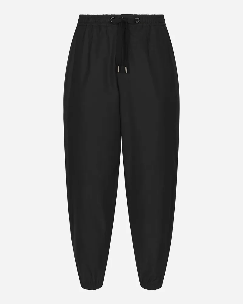 Dolce & Gabbana Jogginghose aus Baumwolle Schwarz
