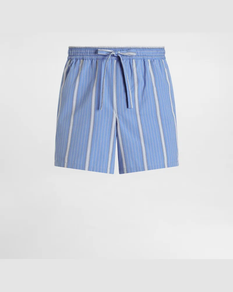 Dolce & Gabbana Striped Poplin Bermuda Shorts - Mann Hosen Und Shorts Mehrfarbig Multicolor