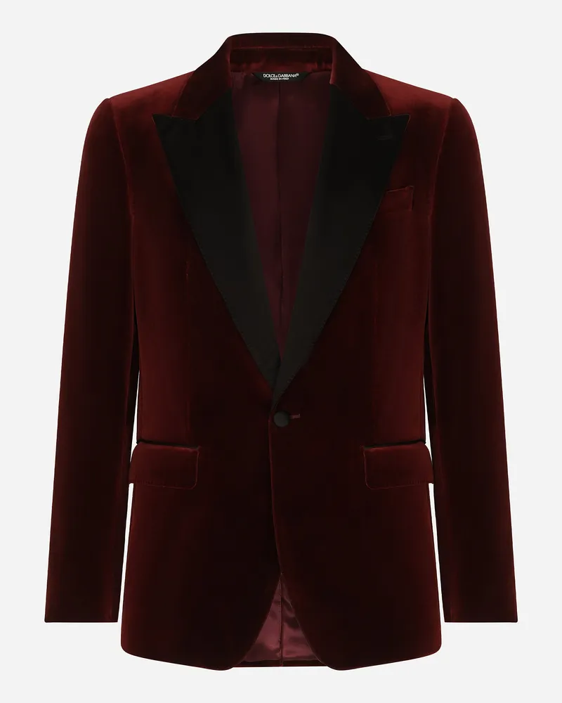 Dolce & Gabbana Smokingjacke Aus Samt - Mann Anzüge Und Blazer Violett Violett