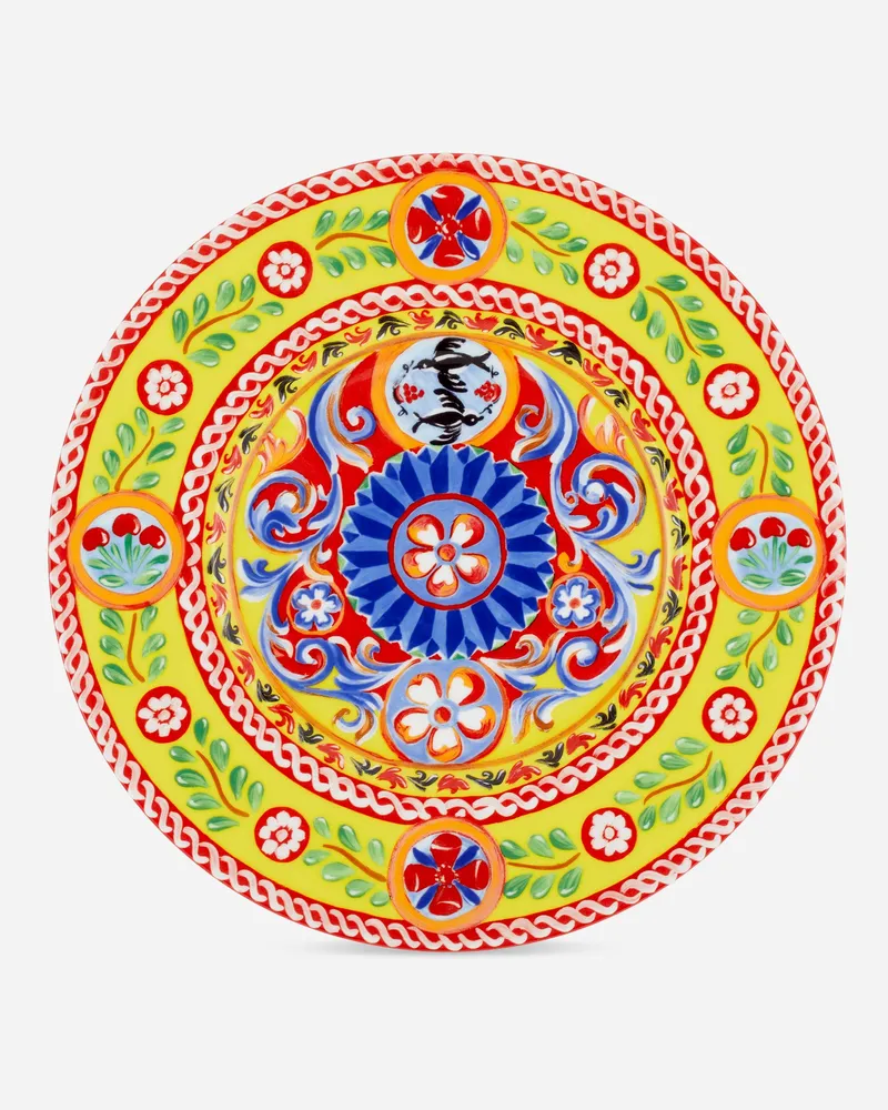Dolce & Gabbana Charger Plate In Fine Porcelain - Platzteller Mehrfarbig Mehrfarbig