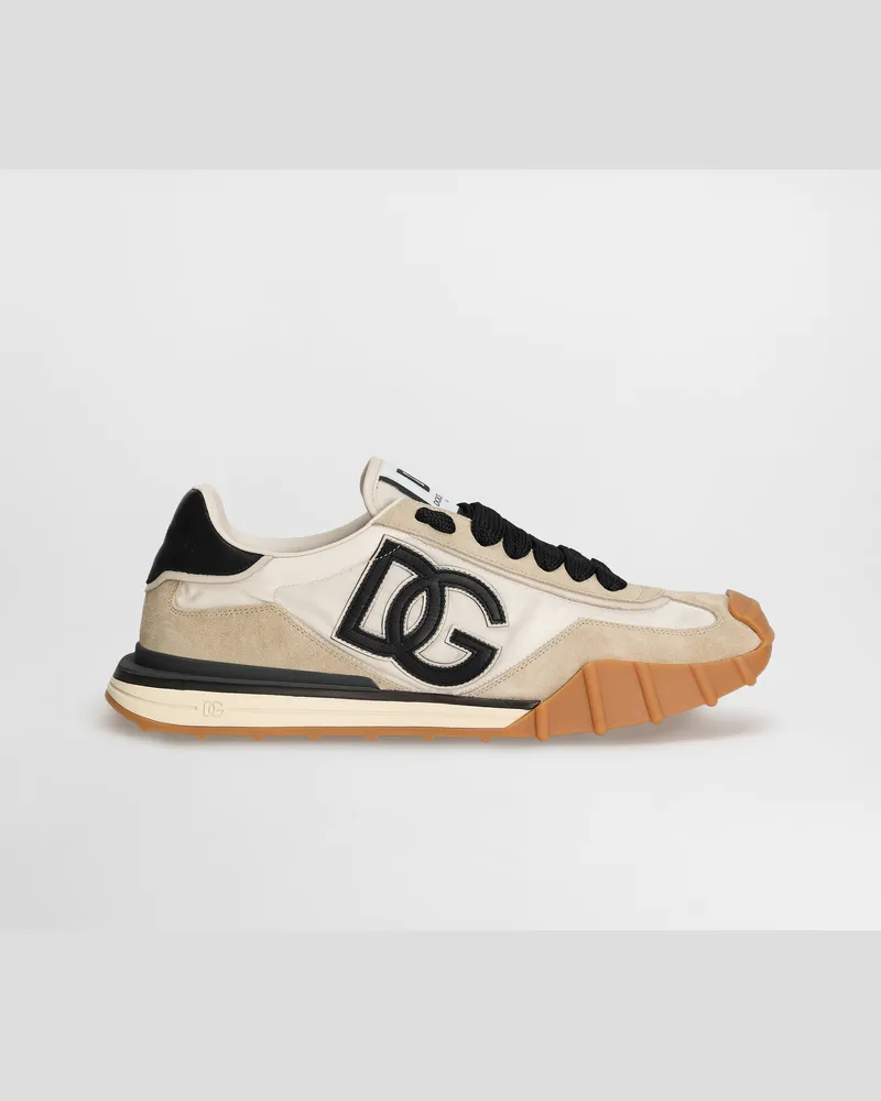 Dolce & Gabbana Dg Athletic Fabric Sneakers - Mann Sneakers White White