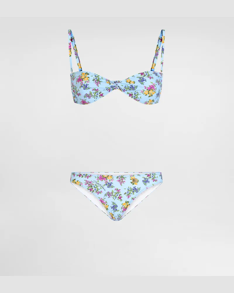 Dolce & Gabbana Small Floral-print Bikini - Frau Bademode Mehrfarbig Mehrfarbig