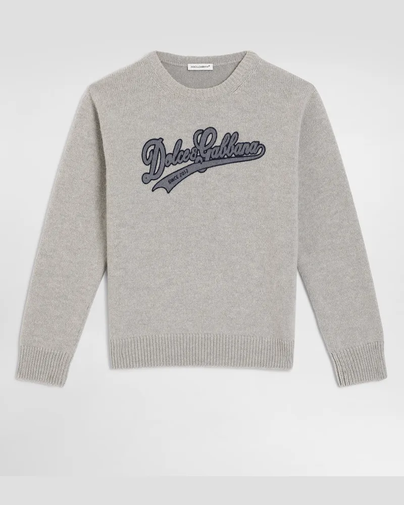 Dolce & Gabbana Strickpullover Mit Logo - Mann Collection Beige 