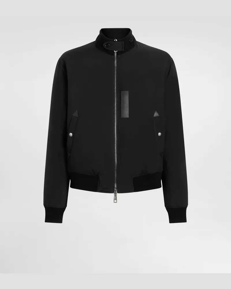 Dolce & Gabbana Wattierte Satinjacke - Mann Mäntel Und Jacken Schwarz Schwarz
