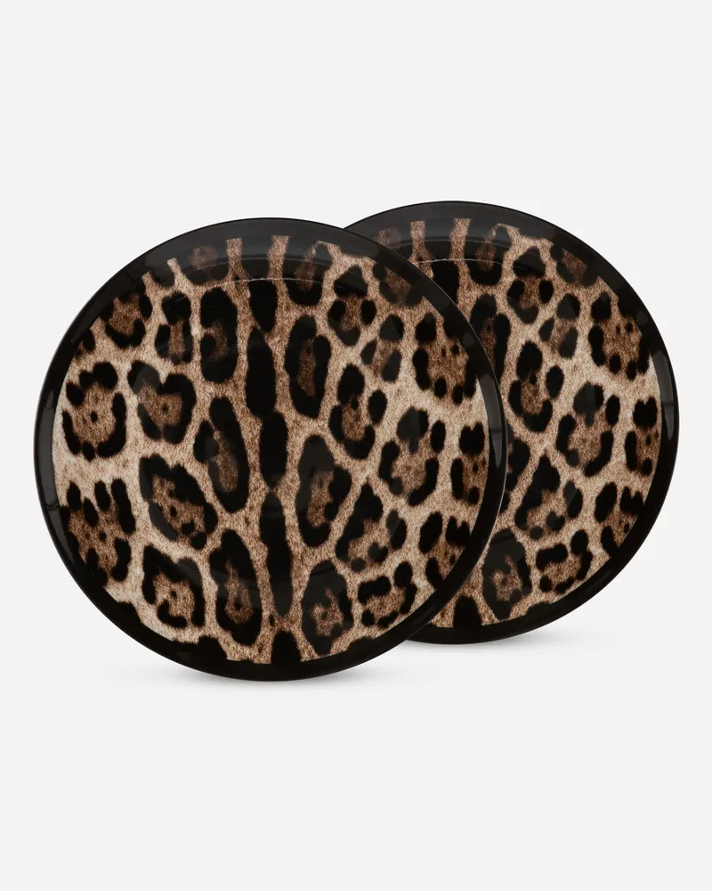 Dolce & Gabbana Set 2 Porcelain Bread Plates - Brotteller Mehrfarbig Mehrfarbig