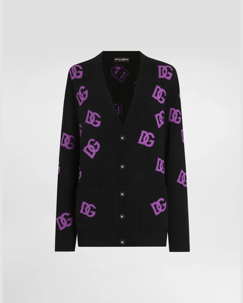 Dolce & Gabbana Wool Cardigan - Frau Strickwaren Multicolor Multicolor