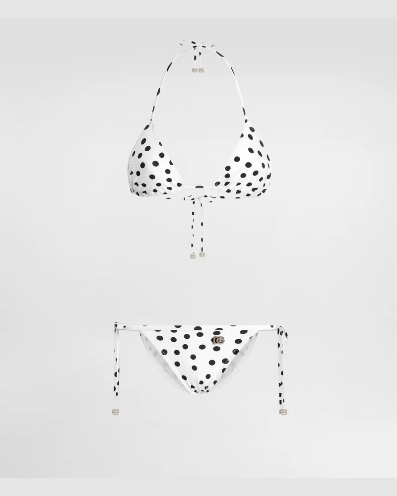 Dolce & Gabbana Triangel-bikini Punkteprint - Frau Bademode Drucken Drucken