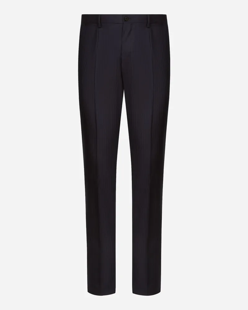 Dolce & Gabbana Sartoriale Hose Aus Schurwolle - Mann Hosen Und Shorts Blau Blau