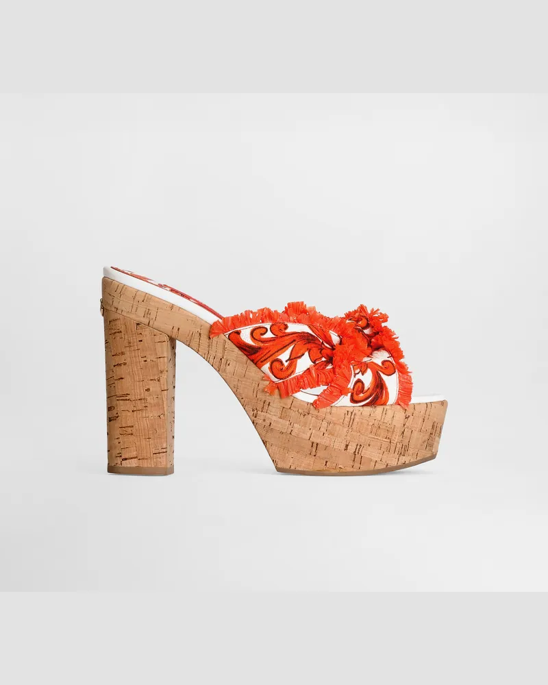 Dolce & Gabbana Sandalo Zoccolo - Frau Sandalen Und Wedges Mehrfarbig Mehrfarbig