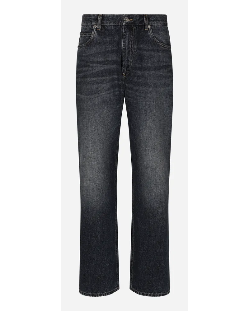 Dolce & Gabbana Oversized Jeans Denim blau gewaschen Blau