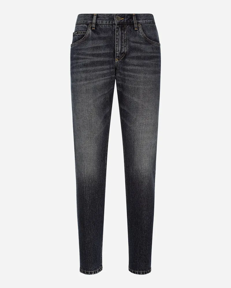 Dolce & Gabbana Jeans Regular Aus Blauem Denim - Mann Jeans Mehrfarbig Blau