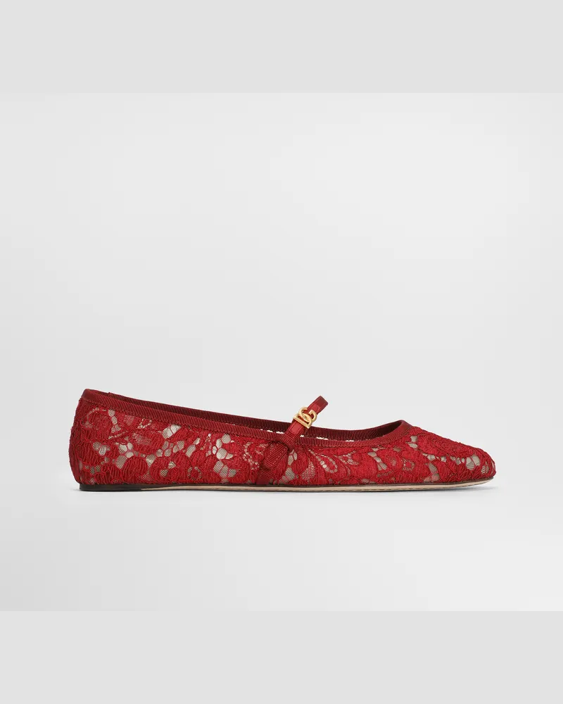 Dolce & Gabbana Ballerina - Frau Flat Mehrfarbig Mehrfarbig
