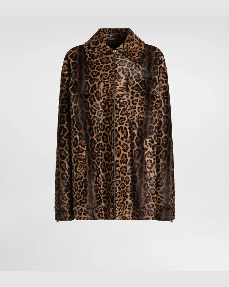 Dolce & Gabbana Pony Leo Shirt-style Jacket - Frau Mäntel Und Jacken Mehrfarbig Multicolor