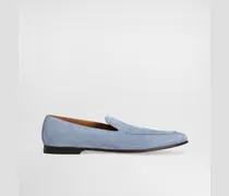 Split Calfskin Slippers - Mann Driver Und Mokassins Azure