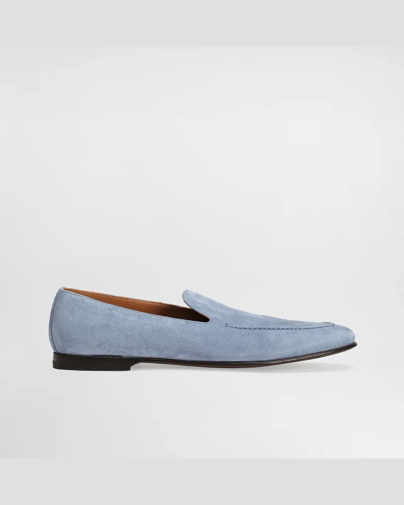Dolce & Gabbana Split Calfskin Slippers - Mann Driver Und Mokassins Azure Azure