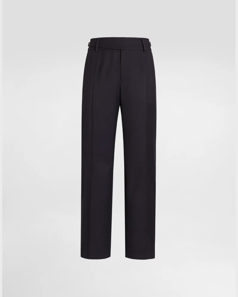 Dolce & Gabbana Hose Aus Schurwolle - Mann Hosen Und Shorts Blau Blau