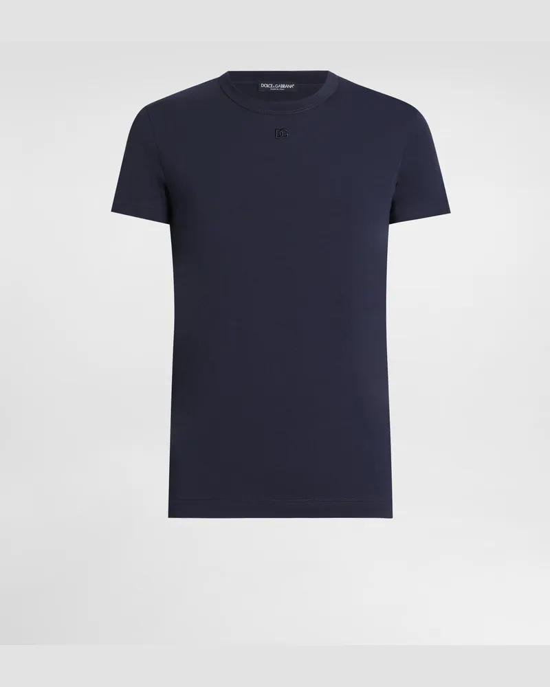Dolce & Gabbana Cotton T-shirt - Mann T-shirts Und Polos Blau Blue