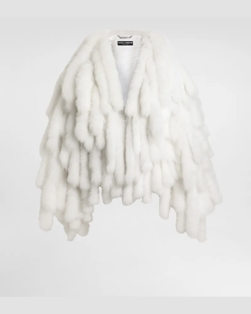 Dolce & Gabbana Alpaca Coat - Frau Mäntel Und Jacken Wei White