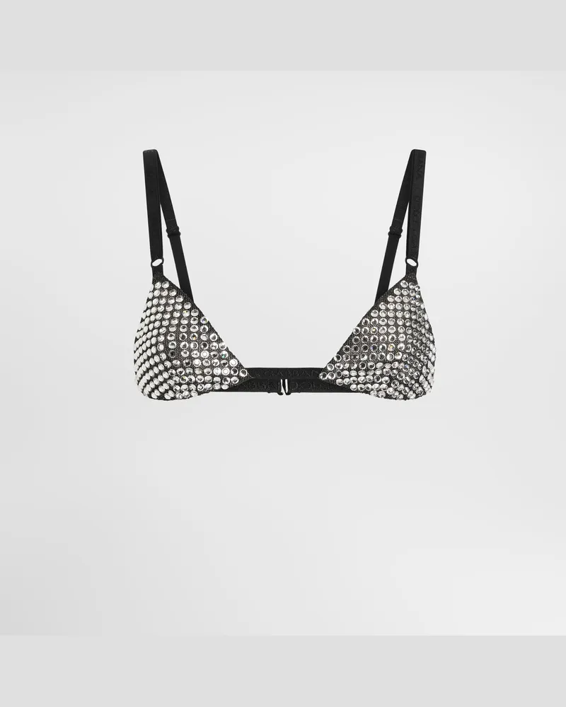 Dolce & Gabbana Rhinestoned Bra - Frau Unterwäsche Mehrfarbig Mehrfarbig