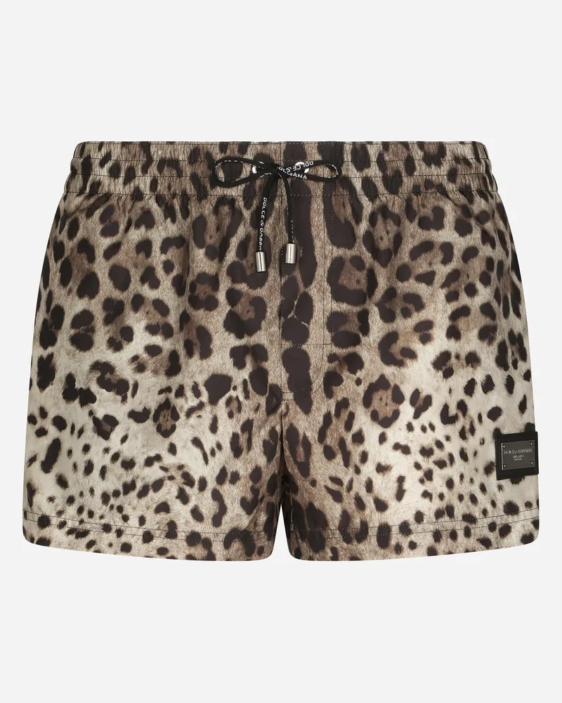 Dolce & Gabbana Boxer Corto - Mann Beachwear Animalprint Animal-print