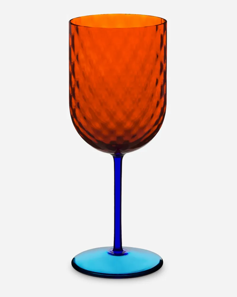 Dolce & Gabbana Hand-blown Murano Red Wine Glass - Weingläser Mehrfarbig Mehrfarbig