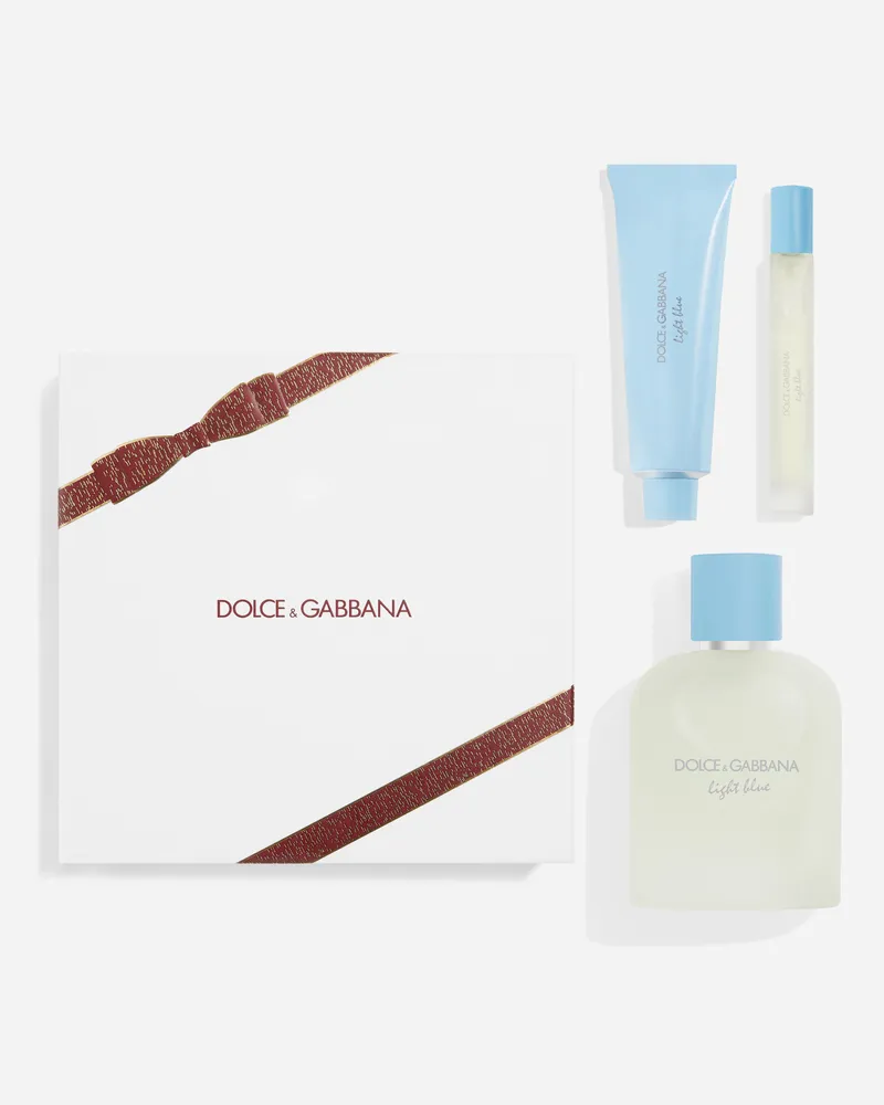 Dolce & Gabbana Light Blue Pour Homme Edt Trio Gift Set - Mann Herrendüfte -
