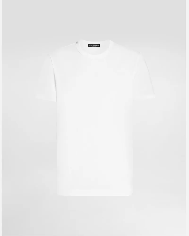 Dolce & Gabbana T-shirt M/corta Giro - Mann T-shirts Und Polos Wei White