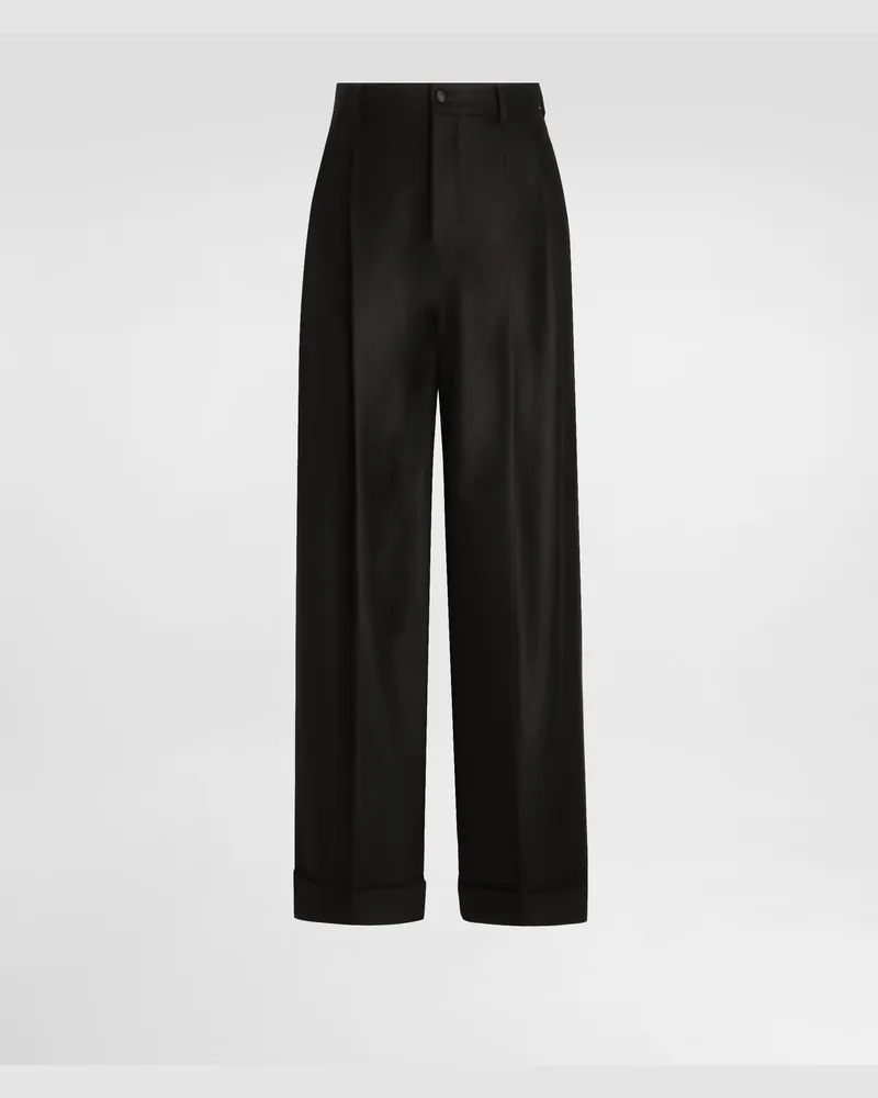 Dolce & Gabbana Wool Trousers - Mann Hosen Und Shorts Schwarz Black