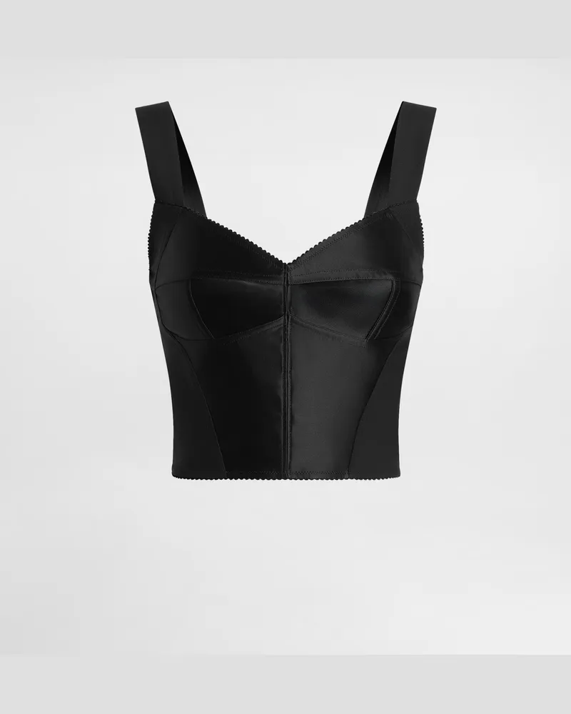 Dolce & Gabbana Bustier Top - Frau Blusen Und Tops Schwarz Black