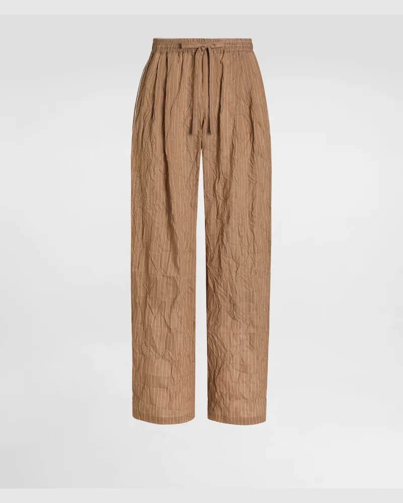 Dolce & Gabbana Linen-blend Vanity Trousers - Mann Hosen Und Shorts Multicolor Multicolor