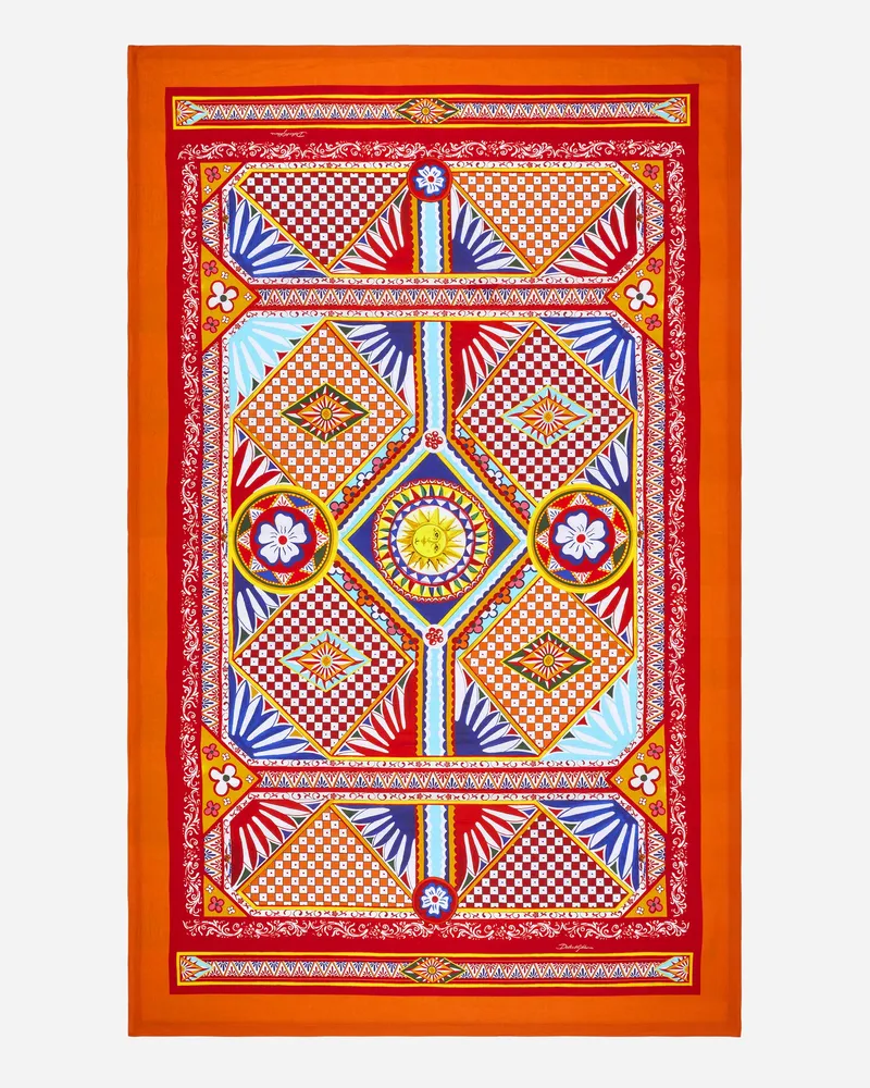 Dolce & Gabbana Tovaglia 200x340 Cm - Tischdecken Mehrfarbig Mehrfarbig
