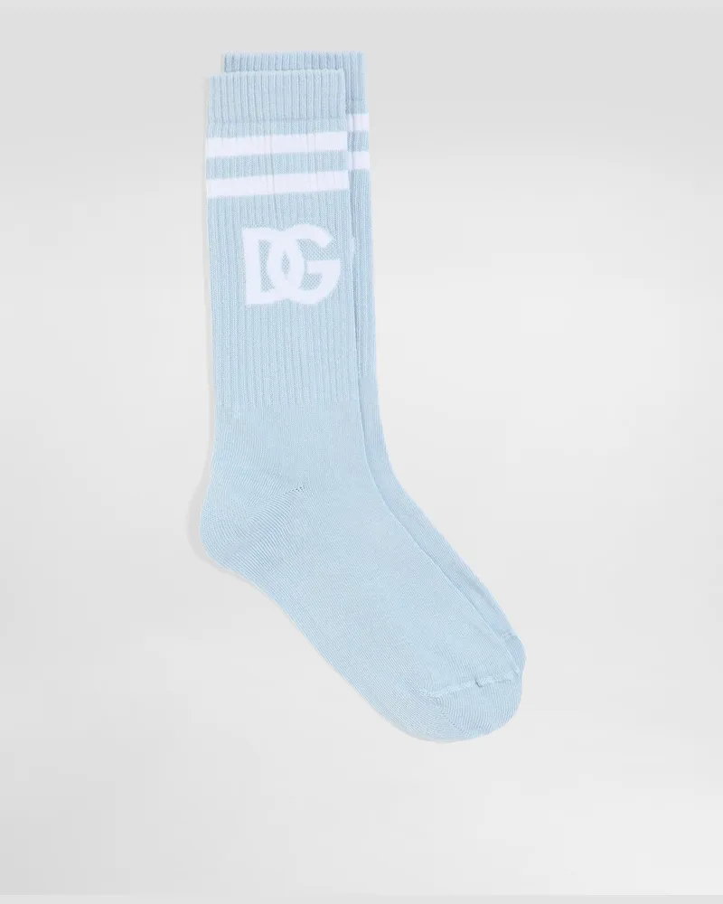 Dolce & Gabbana Socken Aus Baumwolle Mit Logo - Mann Socken Mehrfarbig Mehrfarbig