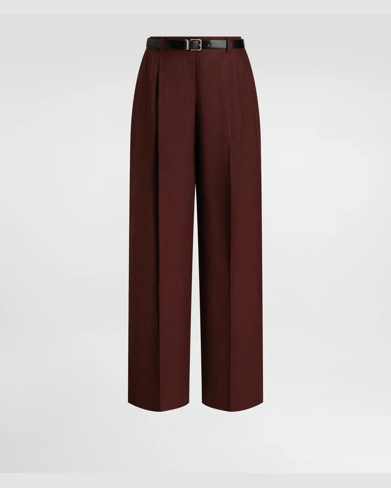 Dolce & Gabbana Tailored Linen Canvas Trousers - Frau Hosen Und Shorts Mehrfarbig Mehrfarbig