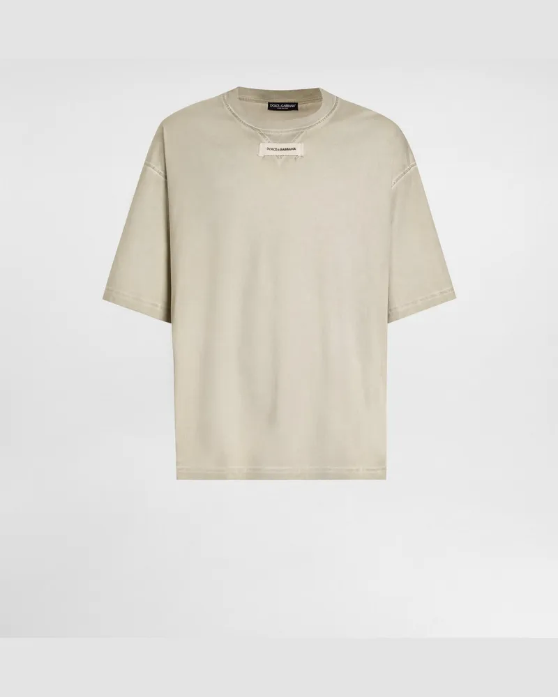Dolce & Gabbana Cotton T-shirt - Mann T-shirts Und Polos Beige Beige