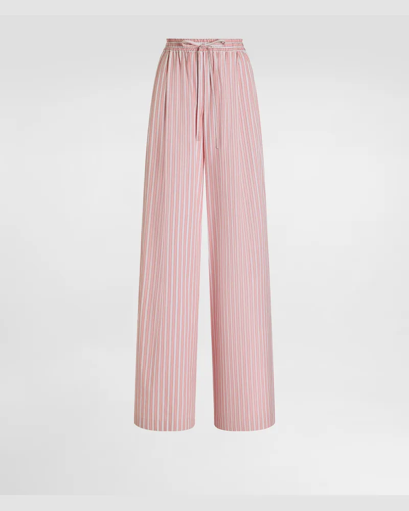 Dolce & Gabbana Striped Poplin Trousers - Frau Hosen Und Shorts #n/d Mehrfarbig