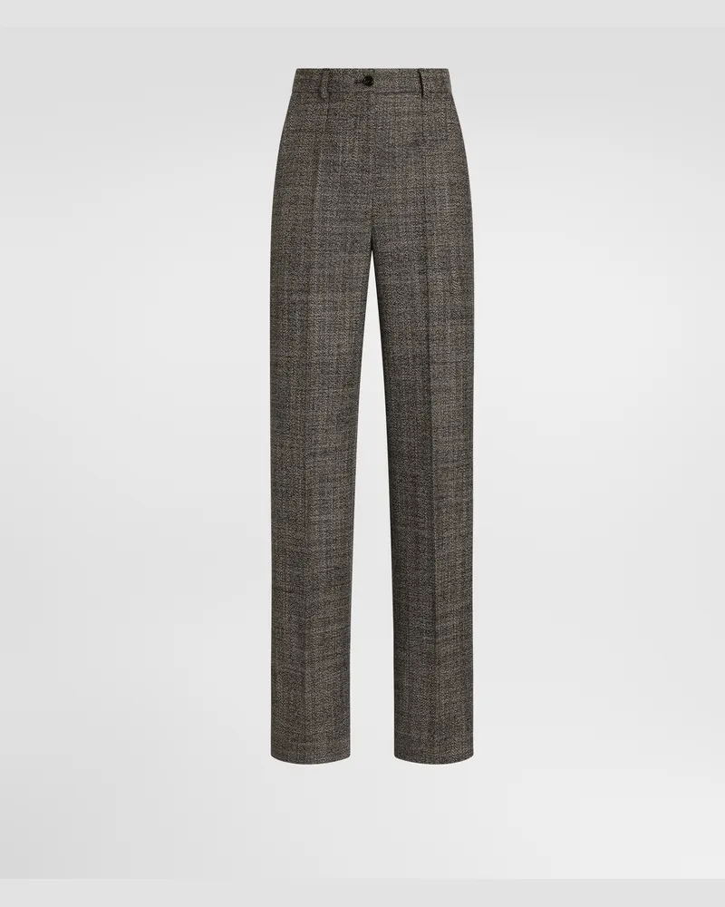Dolce & Gabbana Hose Aus Wolle - Frau Collection Multicolor Multicolor